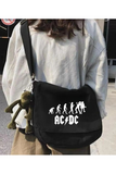 AC/DC Evolution Siyah Postacı Çantası