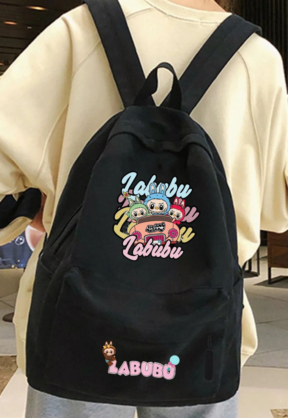 Labubu Baskılı Okul, Dershane, Kurs Sırt Çantası